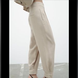 Zara Cuffed Hem Pants